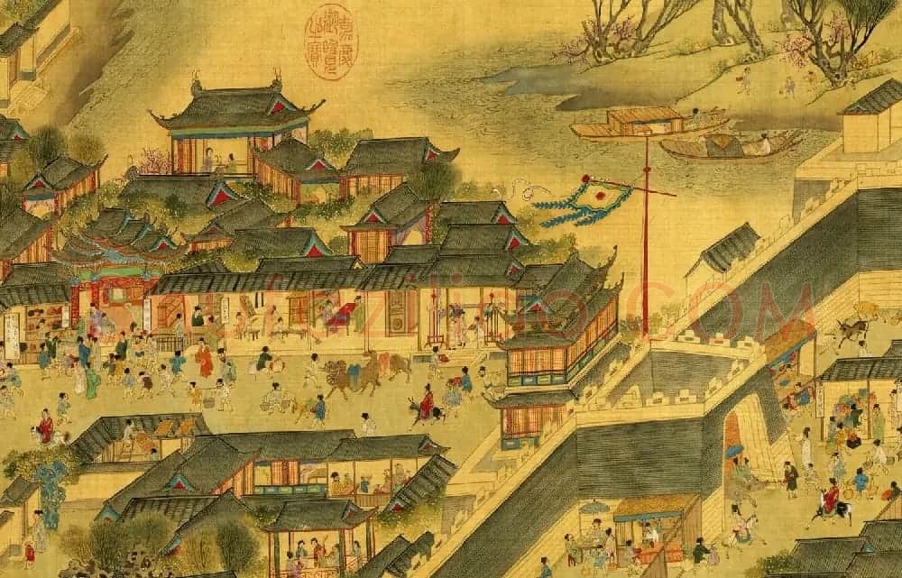 明代仇英绘画欣赏《清明上河图》 | 传世书法作品鉴赏