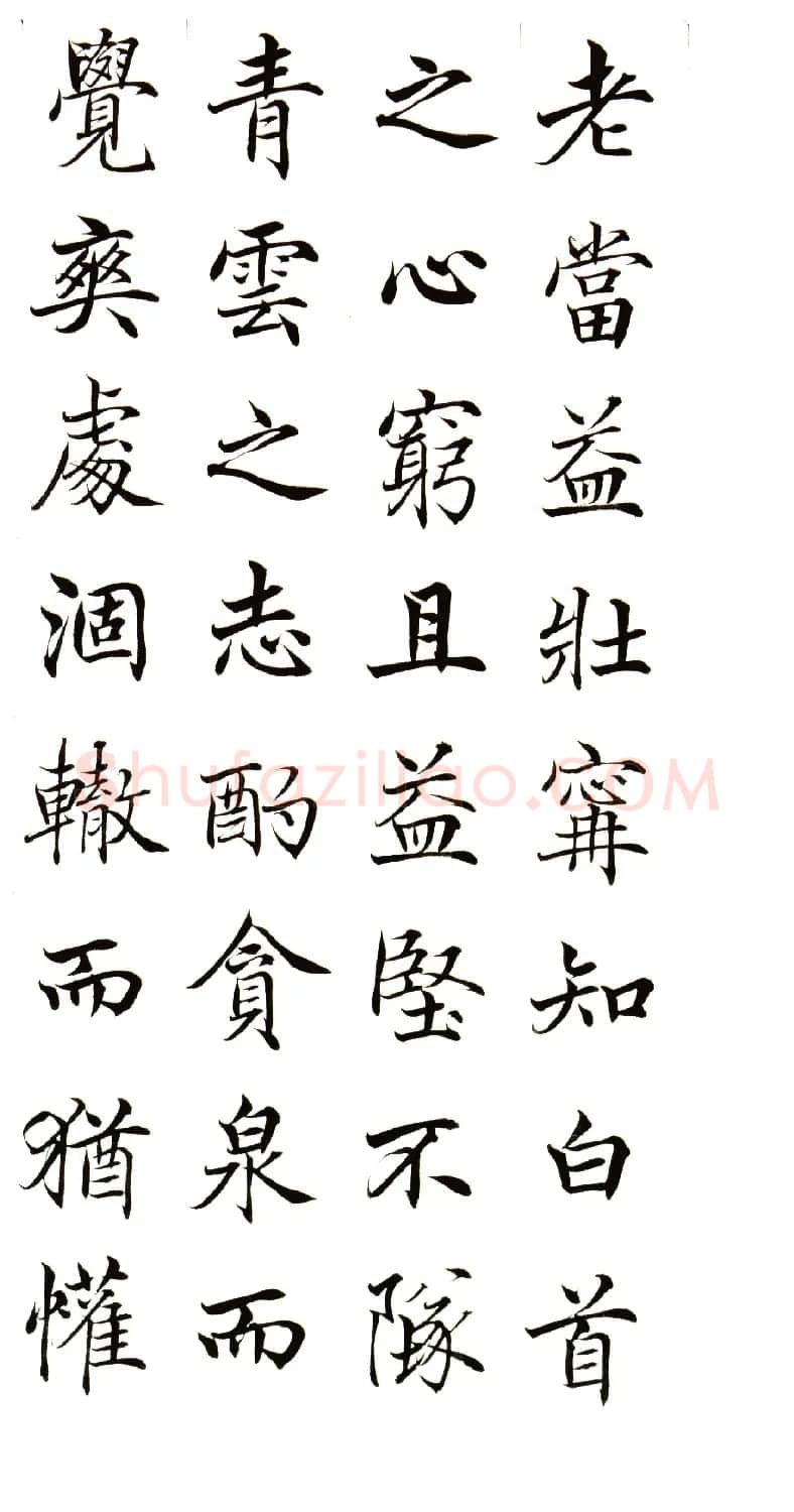 高垲楷书作品欣赏《滕王阁序》 | 软笔楷书字帖