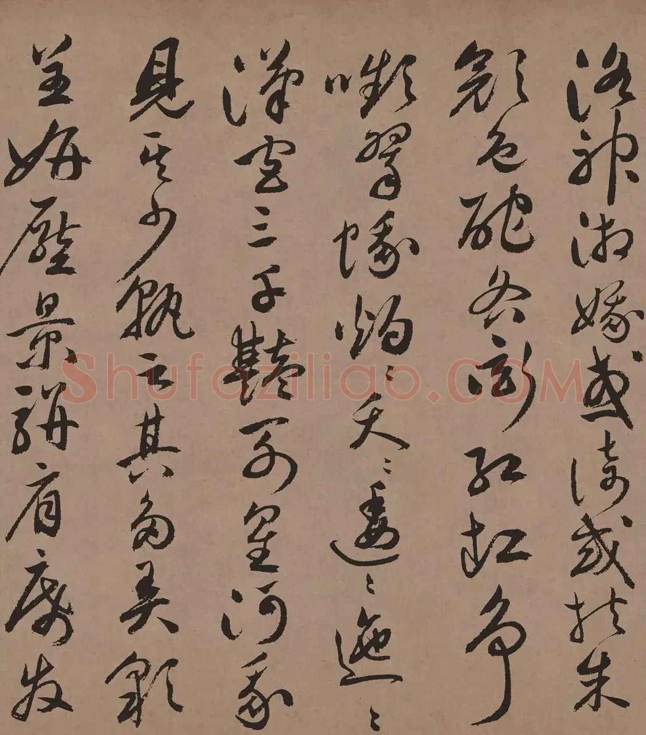 祝允明65岁行草书法《牡丹赋》彩色高清 | 软笔书法作品