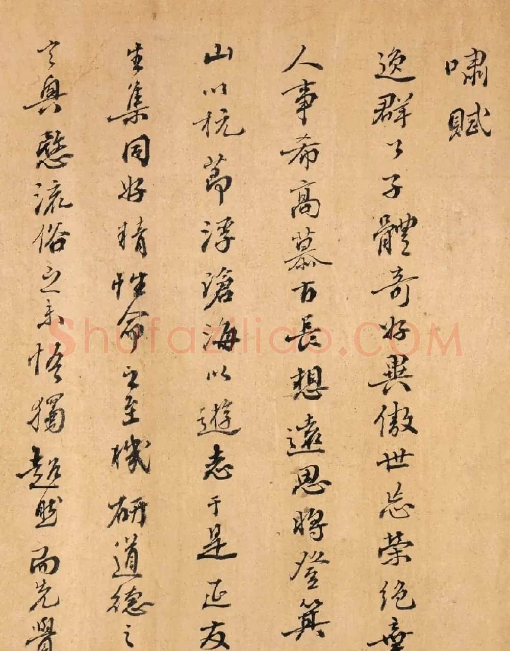 明末清初诗人顾梦游行书长卷《啸赋》 | 书法长卷