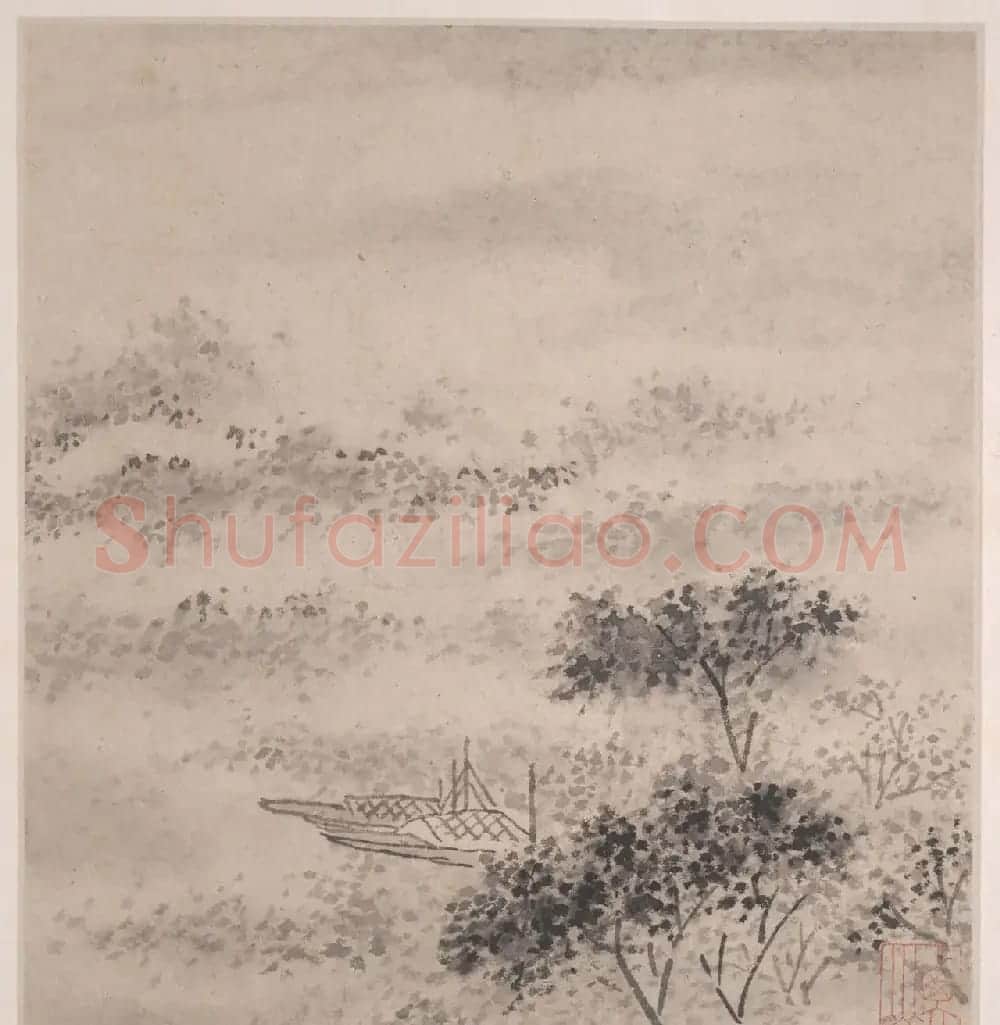 文徵明书画册页欣赏《潇湘八咏》 | 传世书法作品赏析