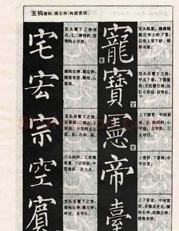 柳体书法教程《柳公权楷书结构》 | 毛笔楷书字帖