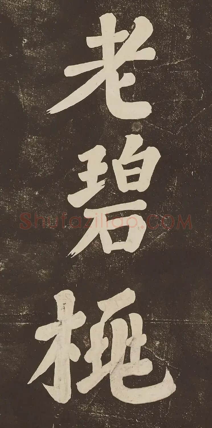 苏东坡大字楷书欣赏《过都昌诗》 | 毛笔书法作品