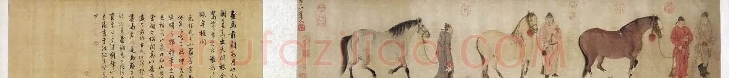 元代书画家任仁发画马作品欣赏 | 传世书法作品欣赏