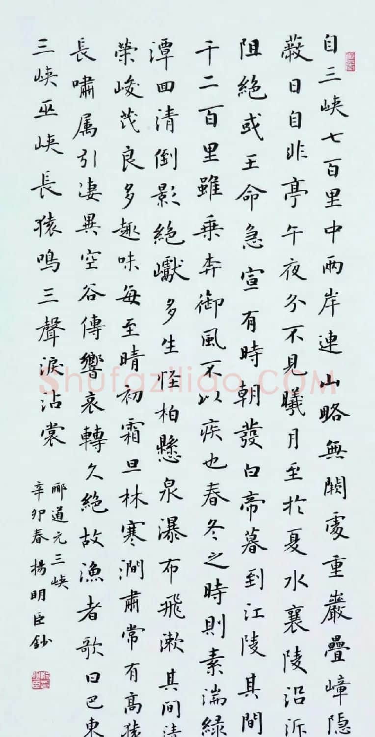 楷书专业委员会副主任杨明臣书法作品欣赏 | 书法作品欣赏