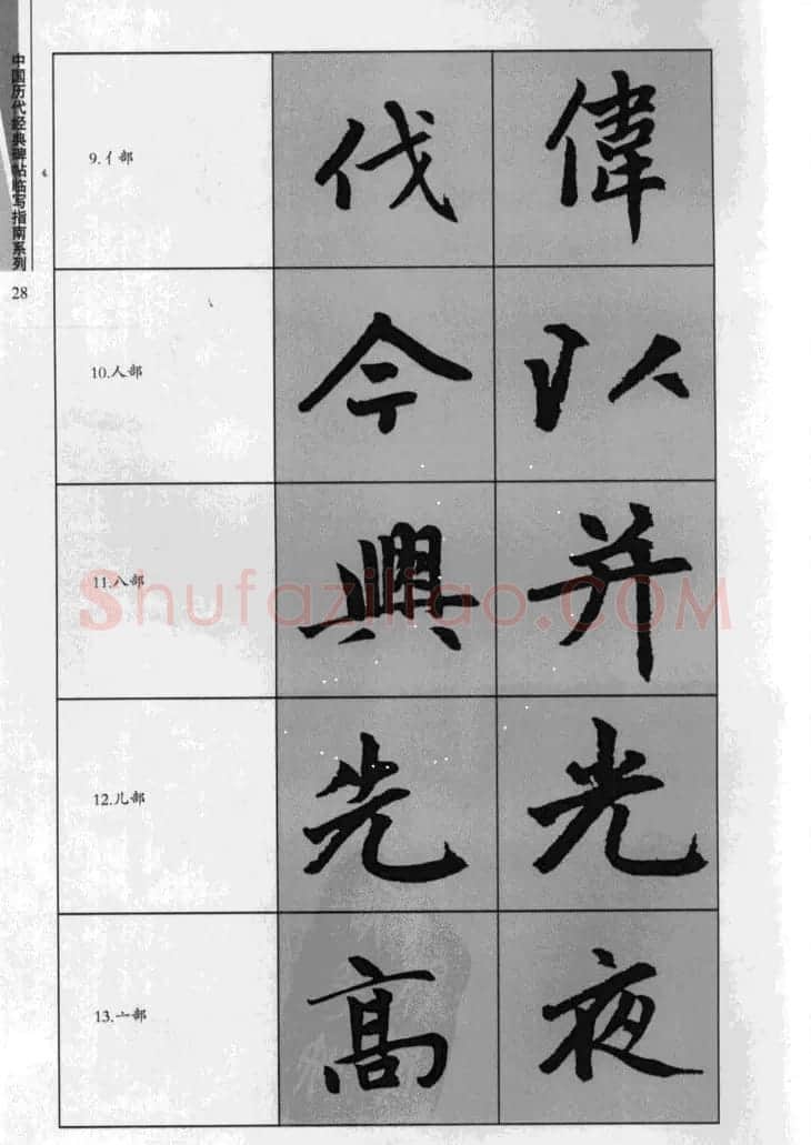 赵孟頫胆巴碑临写指南行楷字帖 | 软笔楷书字帖