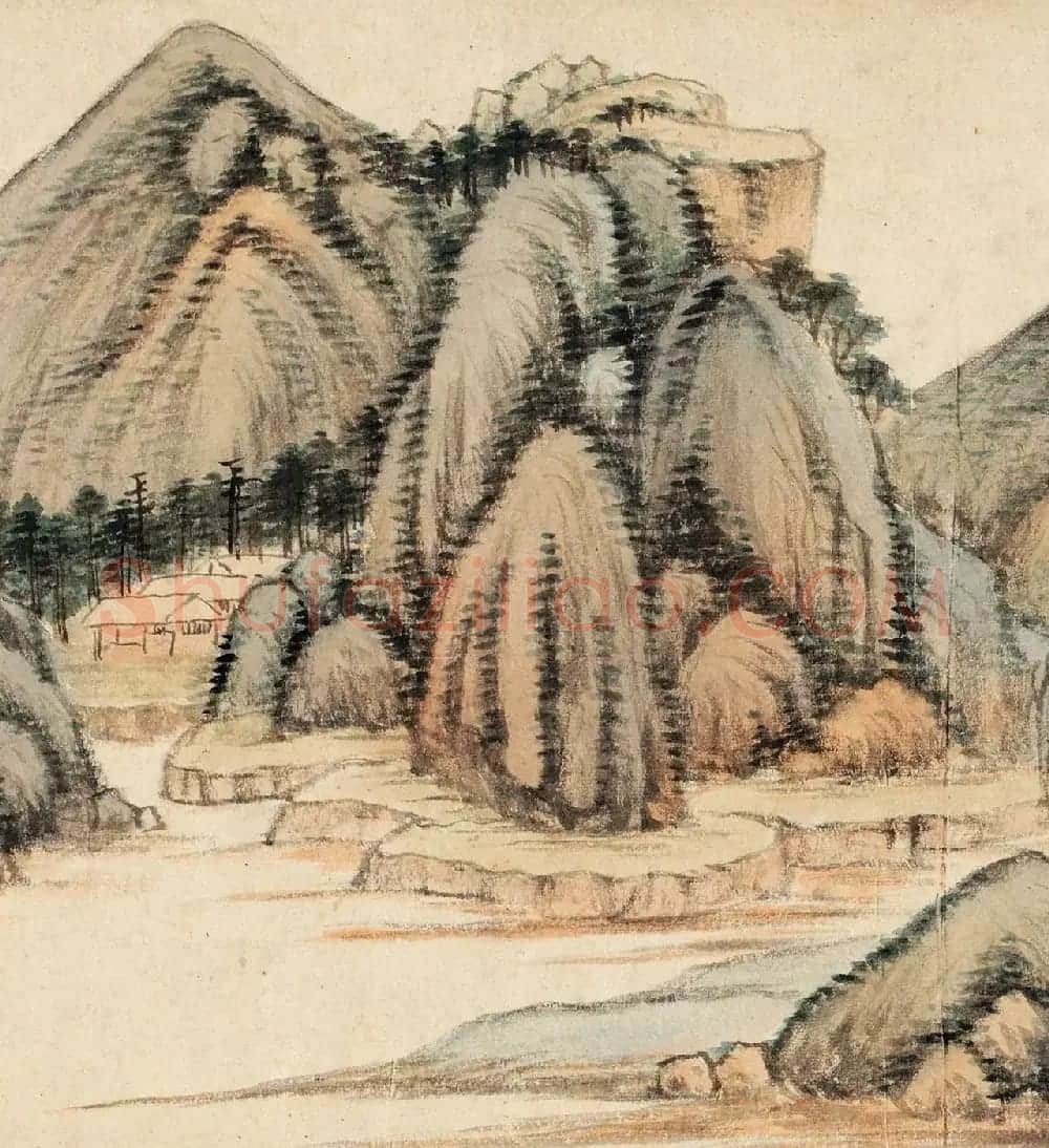 董其昌晚年书画精品《仿黄公望富春大岭图》 | 传世书法作品精选
