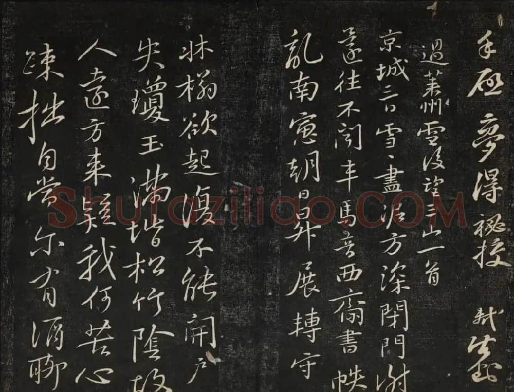 苏轼法帖欣赏 御赐澄清堂第三册 | 书法碑帖