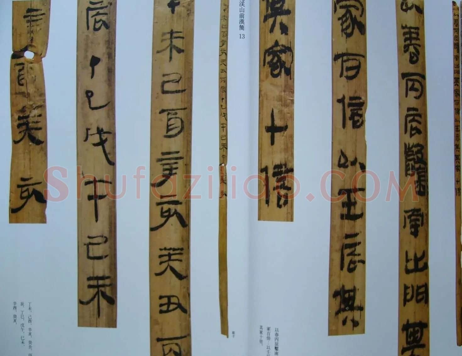 汉代书法竹简欣赏《虎溪山前汉简》 | 名家书法作品赏析