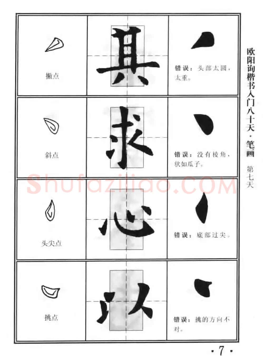 书法教程字帖《欧阳询楷书入门80天》 | 软笔楷书字帖