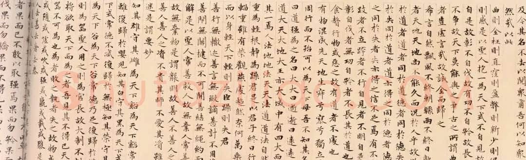 赵孟頫小楷欣赏《老子道德经卷》 | 名家书法作品赏析
