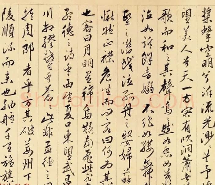明代文嘉书画作品欣赏《赤壁图卷并书赋》 | 传世书法作品精选