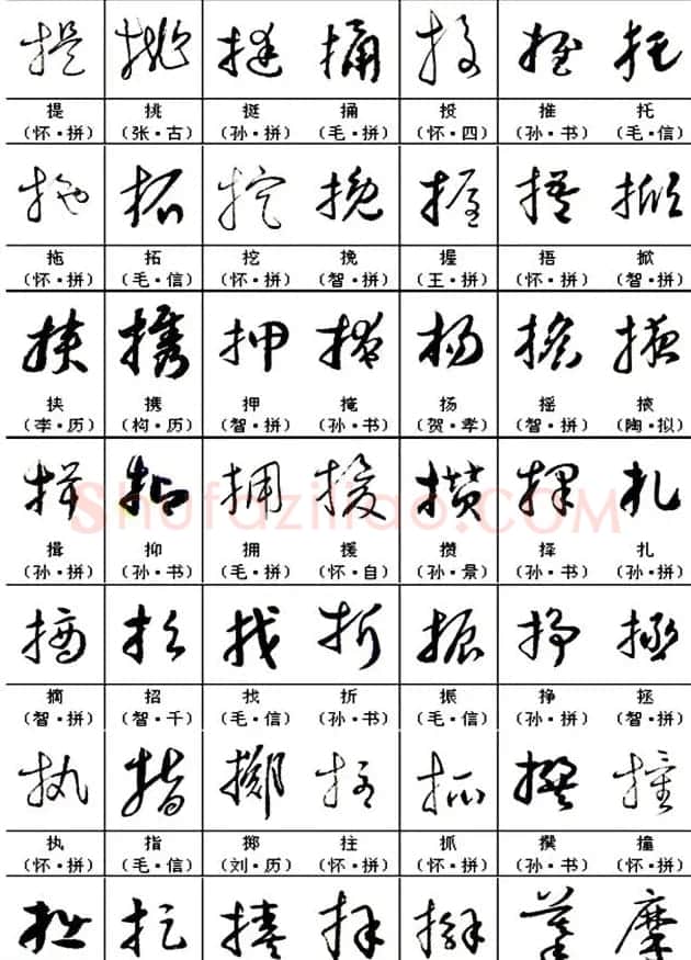 书法教材《名帖名家草书字帖范字》 | 毛笔草书字帖