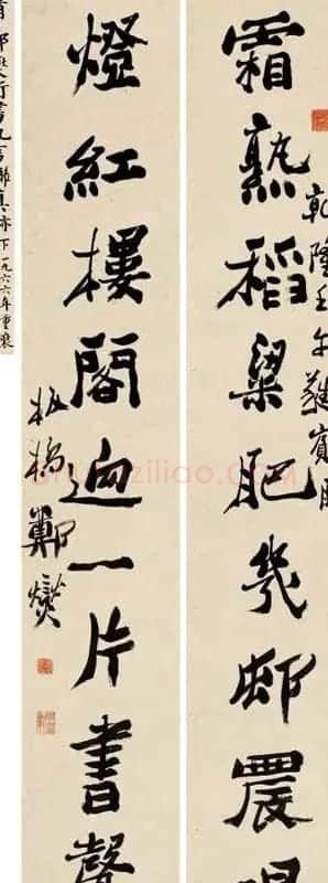 清代郑板桥对联书法作品欣赏 | 书法名家作品欣赏