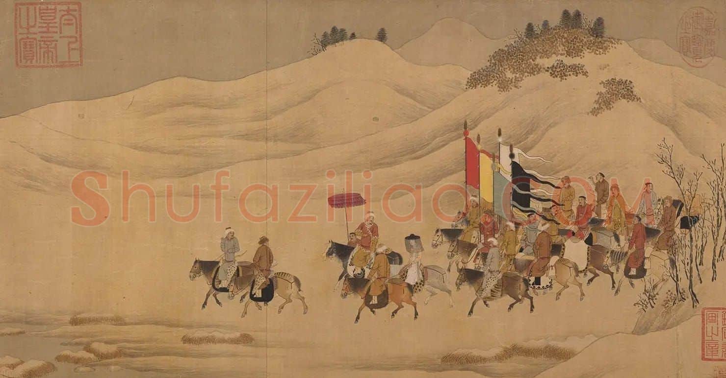 宋人字画：楷书胡笳十八拍+文姬归汉图 | 传世书法作品鉴赏