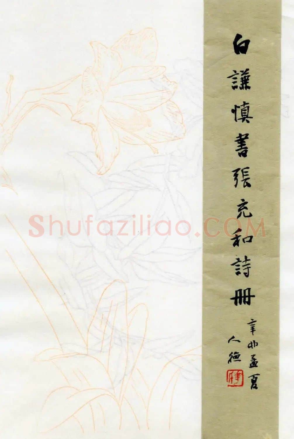 白谦慎楷书册页欣赏《小园即事》 | 书法作品鉴赏