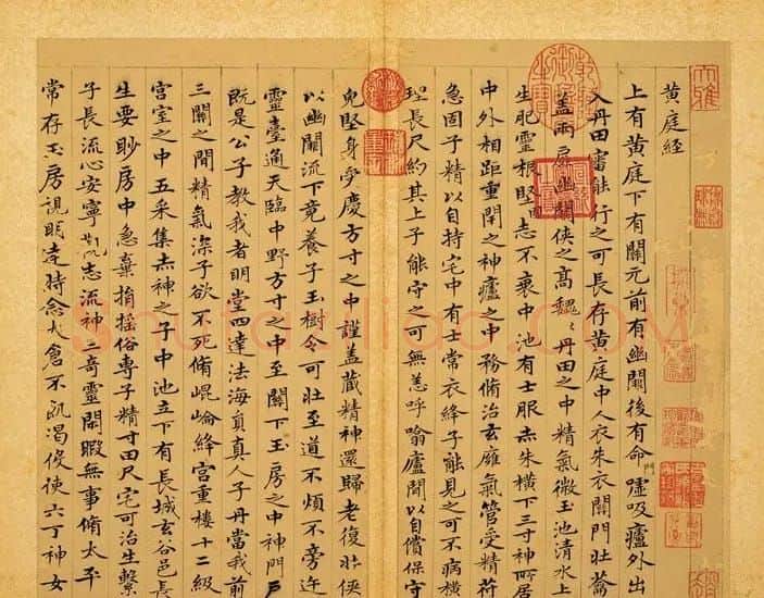 元赵孟頫摹黄庭经并写羲之换鹅图册 | 名家书法作品精选