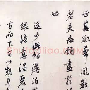 莫是龙书法手卷《录晋书王羲之与谢万书》