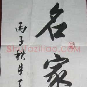 孟天宇书法题字2幅(毛笔+硬笔)
