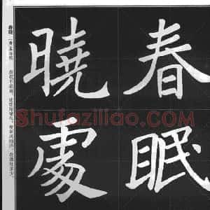 大格楷书字帖《褚遂良雁塔圣教序集字古诗》