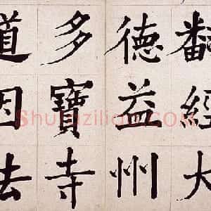 清代 何绍基楷书《临道因碑》