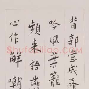 近现代 谢无量行书《行书杜甫堂成诗轴》