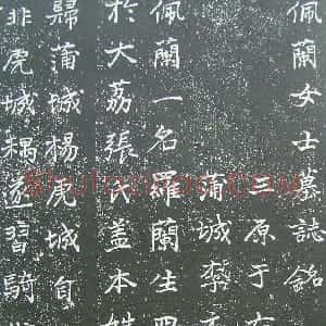 近现代 于右任楷书《楷书佩兰女士墓志铭》