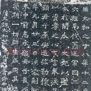 前秦北朝 魏碑北海王元详造像记