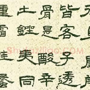明代 王铎隶书《隶书五律诗册》