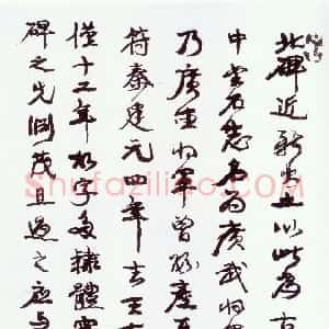 清代 康有为行书《行书跋广武将军碑》