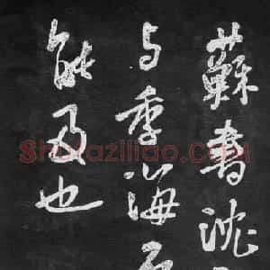 王铎行书跋苏东坡书后