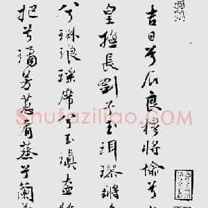 王榖祥行书作品欣赏《九歌》