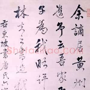清代 汪士鋐行书《东坡评语轴》
