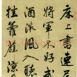清代 汪士鋐行书《杜甫“陪郑广文游何将军山林”其九》