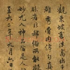 赵孟頫跋苏轼中山松醪赋卷