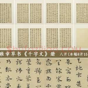 赵雍章草书《千字文》册
