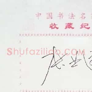 张业建书法签名欣赏