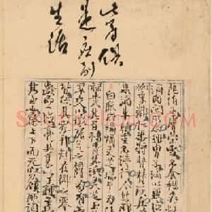 明代徐渭杂记书札合册