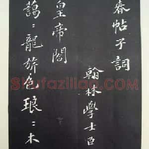 苏轼行书欣赏《春帖子词》