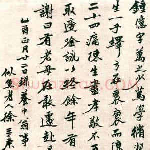清代 徐三庚行楷书《行楷书录养中翁事轴》