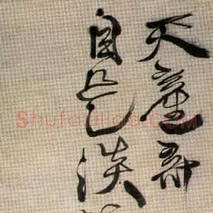 明代 徐渭行草书《行草天产奇葩七言诗轴》