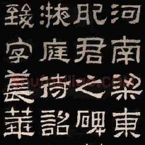 秦汉 隶书肥致碑