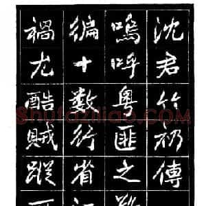 江苏县丞高邕书法《沈绍勲​传》
