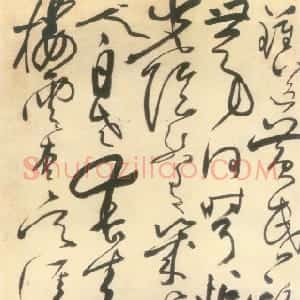 明代 张弼草书《蝶恋花词轴》