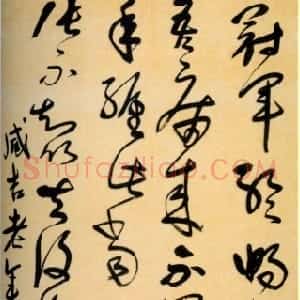 清代 宋曹草书《临古帖草书轴》