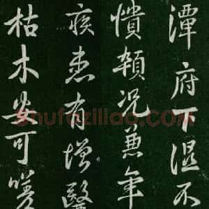 唐朝 褚遂良行书《潭府帖》