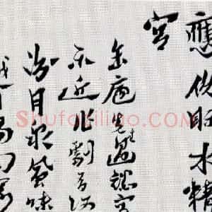 清代 沈曾植行书《行书赠缶庐七律横轴》