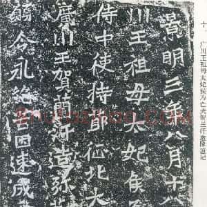 前秦北朝 魏碑贺兰汗造像记