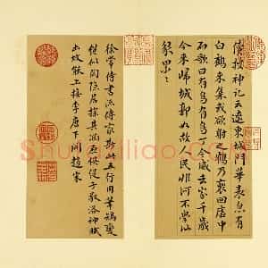 清 王澍行书《临徐铉续搜神记》