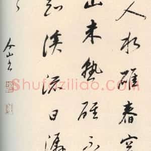 清代 朱耷(八大山人)行书《行书五言诗页》